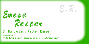 emese reiter business card